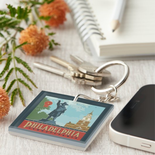 Amsterdam, PA | Independence Hall Sleutelhanger (Voorkant Rechts)