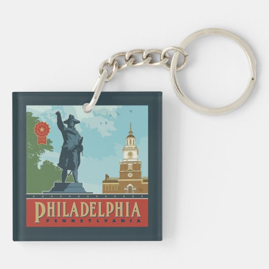 Amsterdam, PA | Independence Hall Sleutelhanger (Achterkant)