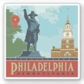 Amsterdam, PA | Independence Hall Sticker (Voorkant)
