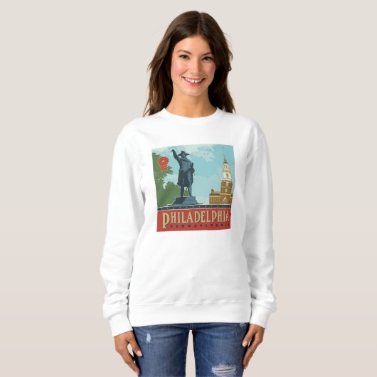 Amsterdam, PA | Independence Hall Trui (Voorkant volledig)