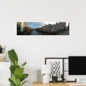 Amsterdam Panorama Poster (Thuiskantoor)