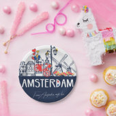 Amsterdam paper borden papieren bordje (Feest)