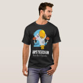 Amsterdam Parakeet Mushroom Holland The Netherland T-shirt (Voorkant volledig)