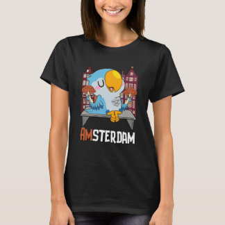 Amsterdam Parakeet Mushroom Holland The Netherland T-shirt
