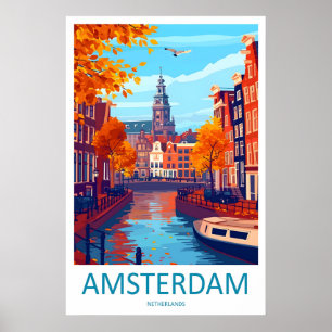 Amsterdam Park Reizen 2Vintage Ski Nationaal Poste Poster