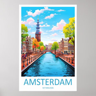 Amsterdam Park Ski Vintage Reisposter Nationaal Poster