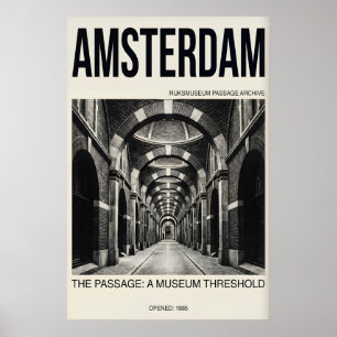 Amsterdam Passage Poster - Architecturale Gang