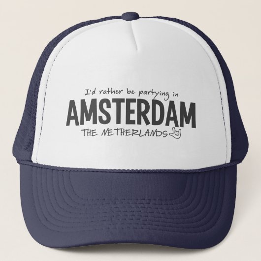 AMSTERDAM-pet - kies kleur Trucker Pet (Voorkant)