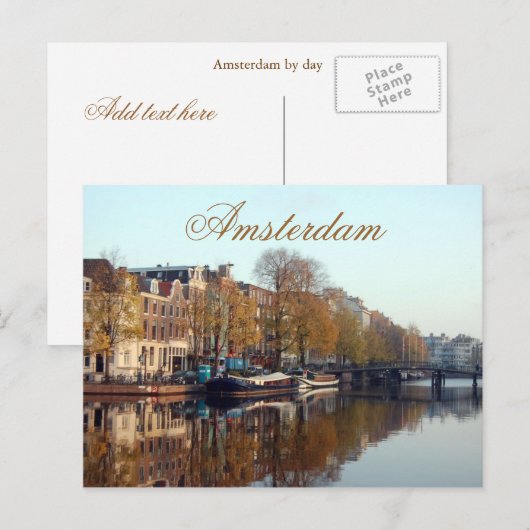 Amsterdam Post Card Briefkaart (Voorkant / Achterkant)