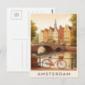 Amsterdam. Postcard Briefkaart (Voorkant / Achterkant)
