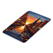 Amsterdam Postcard Holland Vintage Travel Magneet (Linkerzijde)