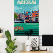 Amsterdam Poster (Thuiskantoor)
