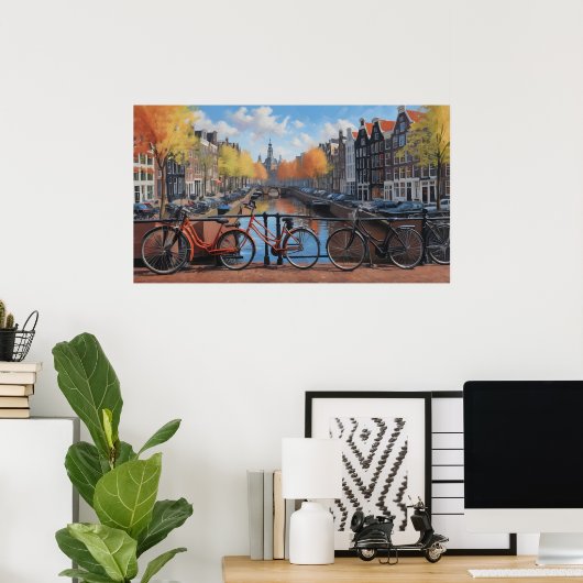 Amsterdam Poster (Thuiskantoor)