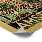 Amsterdam Poster Vintage Travel Print Nederland (Hoek)