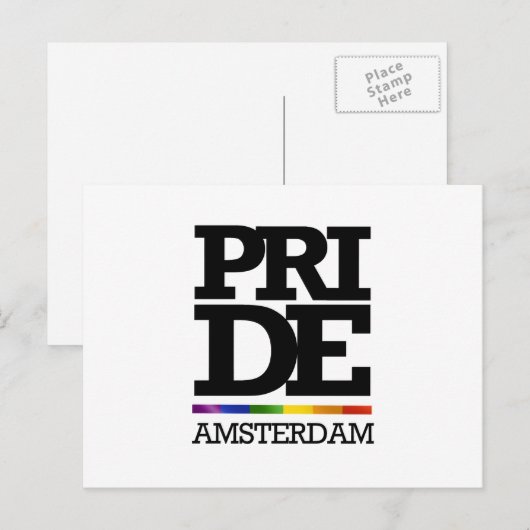 AMSTERDAM PRIDE - PNG.nl Briefkaart (Voorkant / Achterkant)