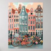 Amsterdam Print Amsterdam Illustratie Amsterdam  (Voorkant)