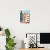 Amsterdam Print Amsterdam Illustratie Amsterdam (Thuiskantoor)