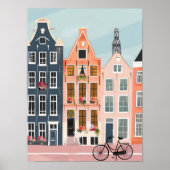 Amsterdam Print Amsterdam Illustratie Amsterdam (Voorkant)