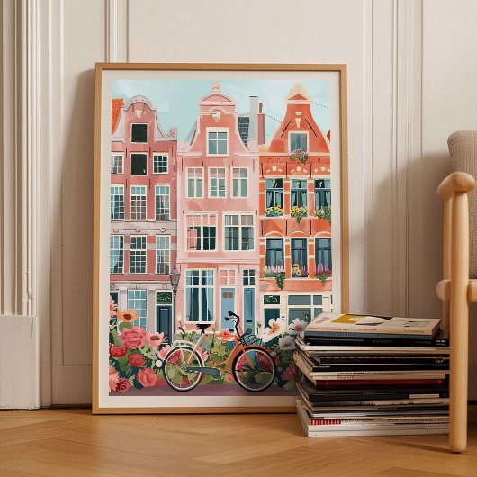 Amsterdam Print Amsterdam Illustratie Amsterdam