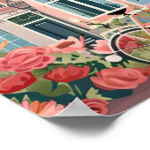 Amsterdam Print Amsterdam Illustratie Amsterdam (Hoek)