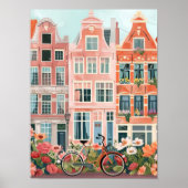 Amsterdam Print Amsterdam Illustratie Amsterdam (Voorkant)