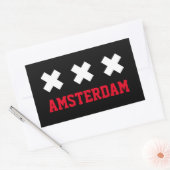 Amsterdam Rechthoekige Sticker (Envelop)
