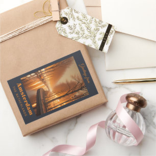 Amsterdam Rechthoekige Sticker