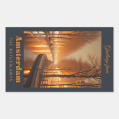 Amsterdam Rechthoekige Sticker (Voorkant)