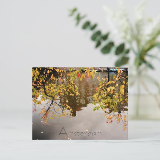 Amsterdam-reflectie Briefkaart (Staand voorkant)