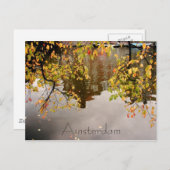 Amsterdam-reflectie Briefkaart (Voorkant / Achterkant)