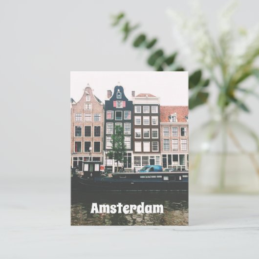 Amsterdam Reis Souvenir Feestdagenkaart (Staand voorkant)