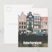 Amsterdam Reis Souvenir Feestdagenkaart (Voorkant / Achterkant)