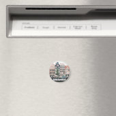 Amsterdam Reis Souvenir Magneet (Insitu (Vaatwasser))