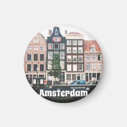 Amsterdam Reis Souvenir Magneet (Voorkant)
