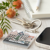 Amsterdam Reis Souvenir Sleutelhanger (Voorkant Rechts)