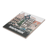 Amsterdam Reis Souvenir Tegeltje (Zijkant)