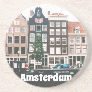 Amsterdam Reis Souvenir Zandsteen Onderzetter
