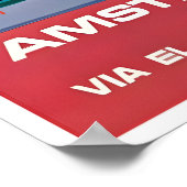 Amsterdam Reisposter Nederland Kunst Elal Poster (Hoek)
