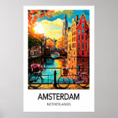 Amsterdam Reisposter Poster (Voorkant)