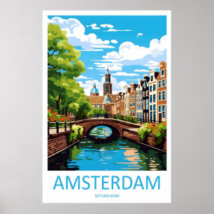 Amsterdam ReisposterVintage Park Ski Nationaal Poster