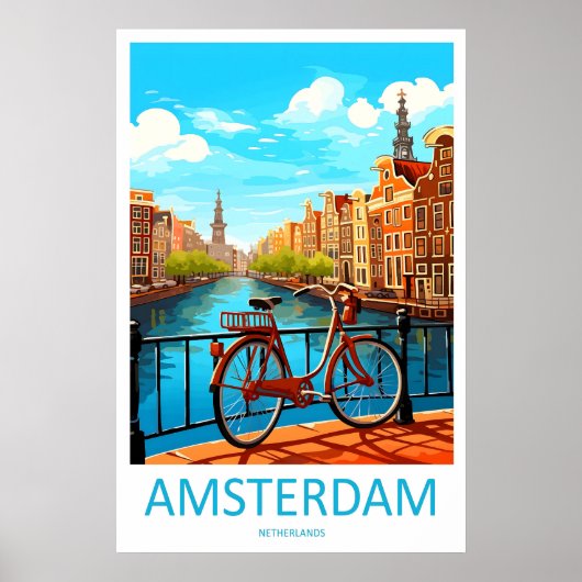 Amsterdam Reizen Nationaal Ski Poster ParkVintage (Voorkant)