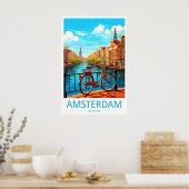 Amsterdam Reizen Nationaal Ski Poster ParkVintage (Keuken)