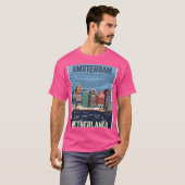 Amsterdam reizen t-shirt (Voorkant volledig)