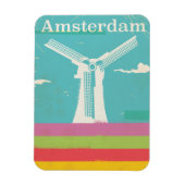 Amsterdam retro vintage poster magneet (Verticaal)