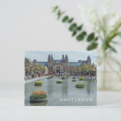 Amsterdam Rijksmuseum uitzicht briefkaart (Staand voorkant)