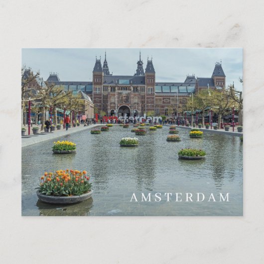 Amsterdam Rijksmuseum uitzicht briefkaart (Voorkant)