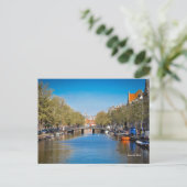 Amsterdam - rivier briefkaart (Staand voorkant)