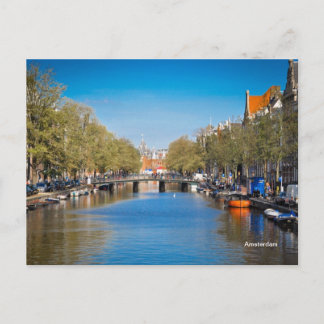Amsterdam - rivier briefkaart