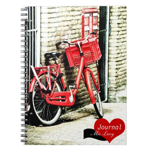 Amsterdam, Rode fiets (Notitieboek) Notitieboek (Voorkant)
