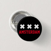 Amsterdam Ronde Button 3,2 Cm (Voorkant /achterkant)